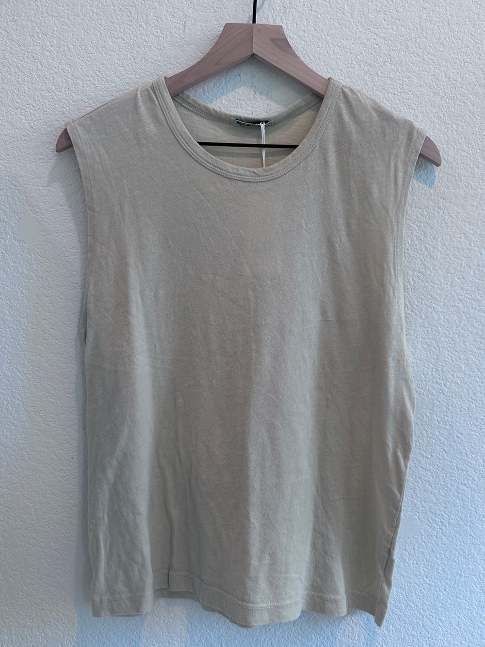 Buck Mason Sea Shell Slub Muscle Tank Size M NWT 100% Cotton USA